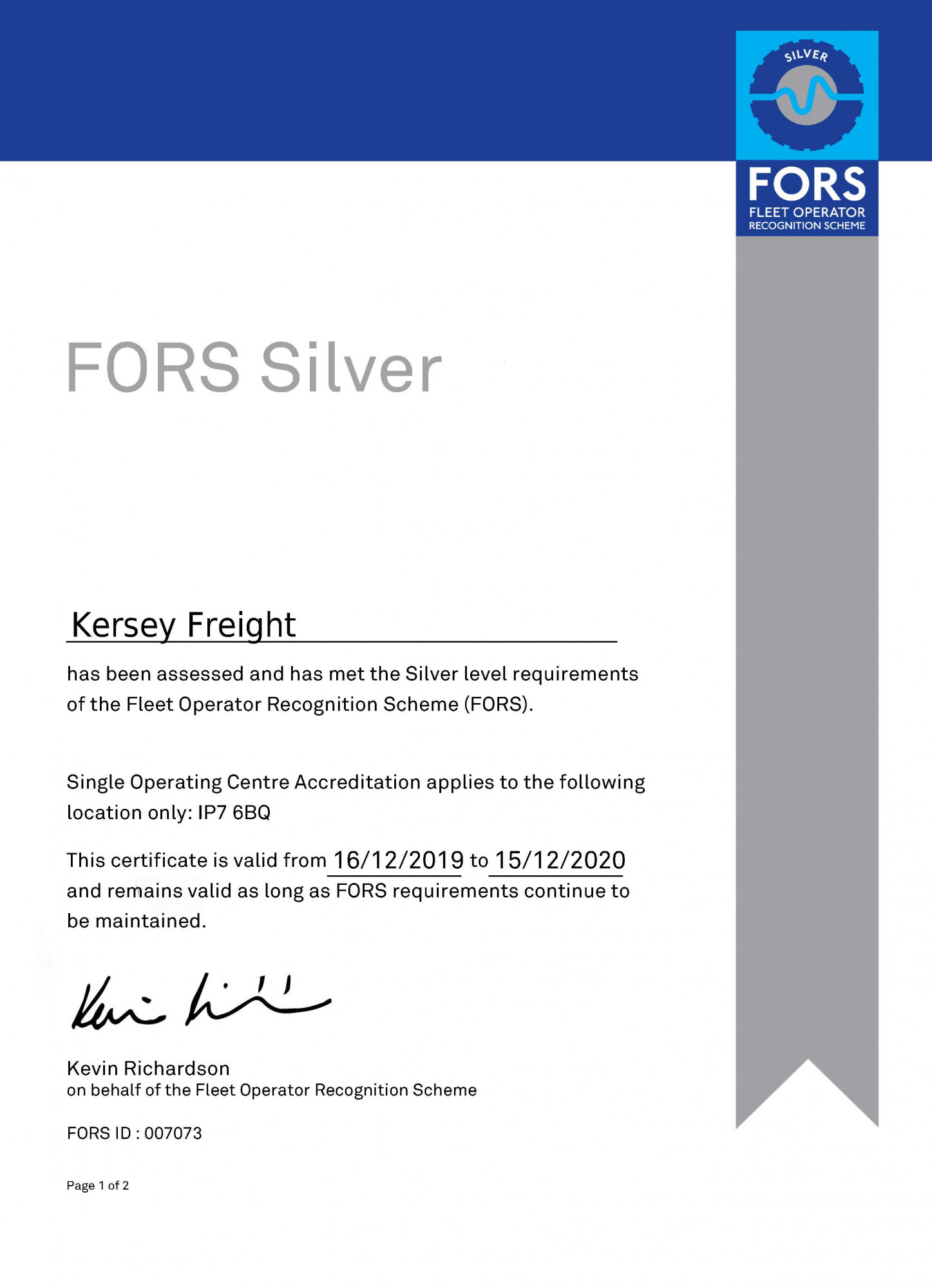 FORS Silver