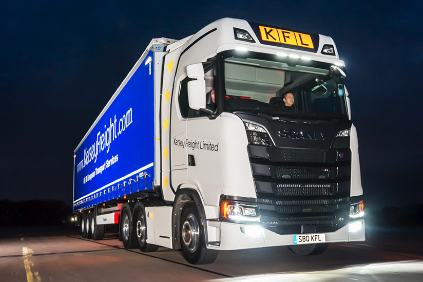 Scania at night