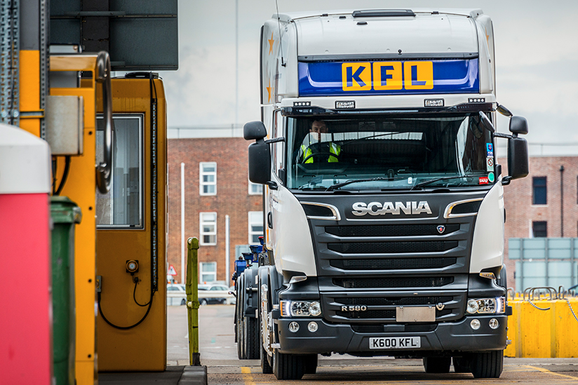 KFL Truck at fuel depot